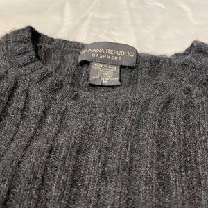 Mens Banana Republic Ribbed Cashmere Sweater